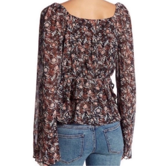 Free People uptown Bell Fluted Sleeve Top - Picture 4 of 7
